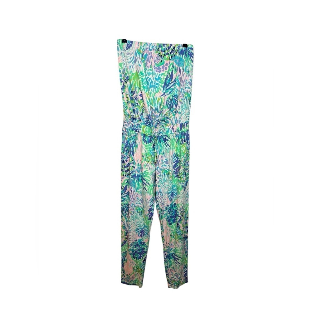Lilly Pulitzer Keely Jumpsuit, Shell of a Party, Size XS - Picture 2 of 8